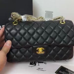 Chanel Lambskin Quilted Small Double Flap
Black